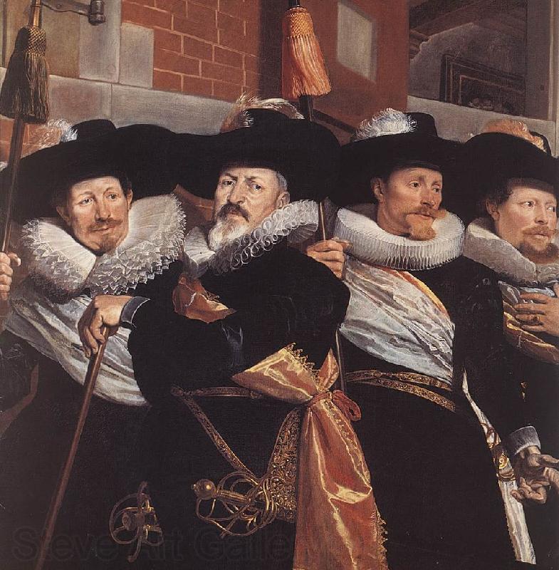 POT, Hendrick Gerritsz Officers of the Civic Guard of St Adrian (detail) a Norge oil painting art